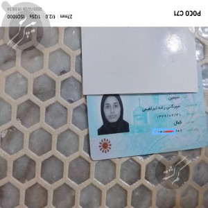 کارت ملی خانم ابراهیمی کارت عابر بانک پول نقد